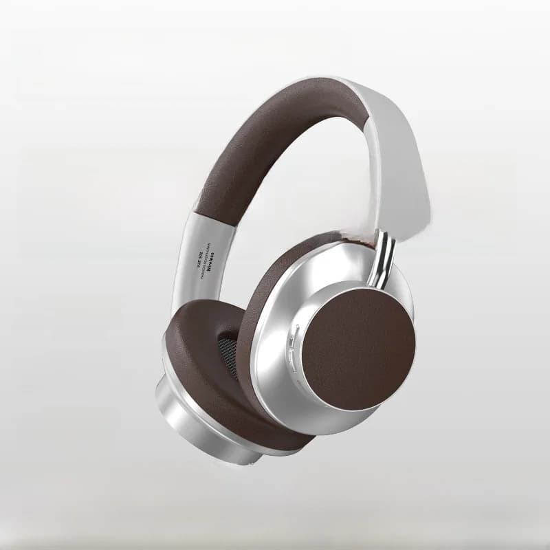 Retro słuchawki nauszne Bluetooth z radiem FM i slotem na kartę TF