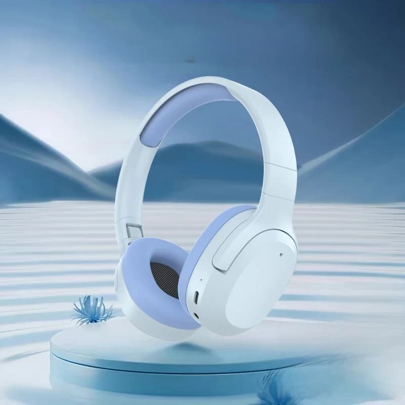 Słuchawki nauszne Bluetooth z basem, obsługą AUX i karty TF