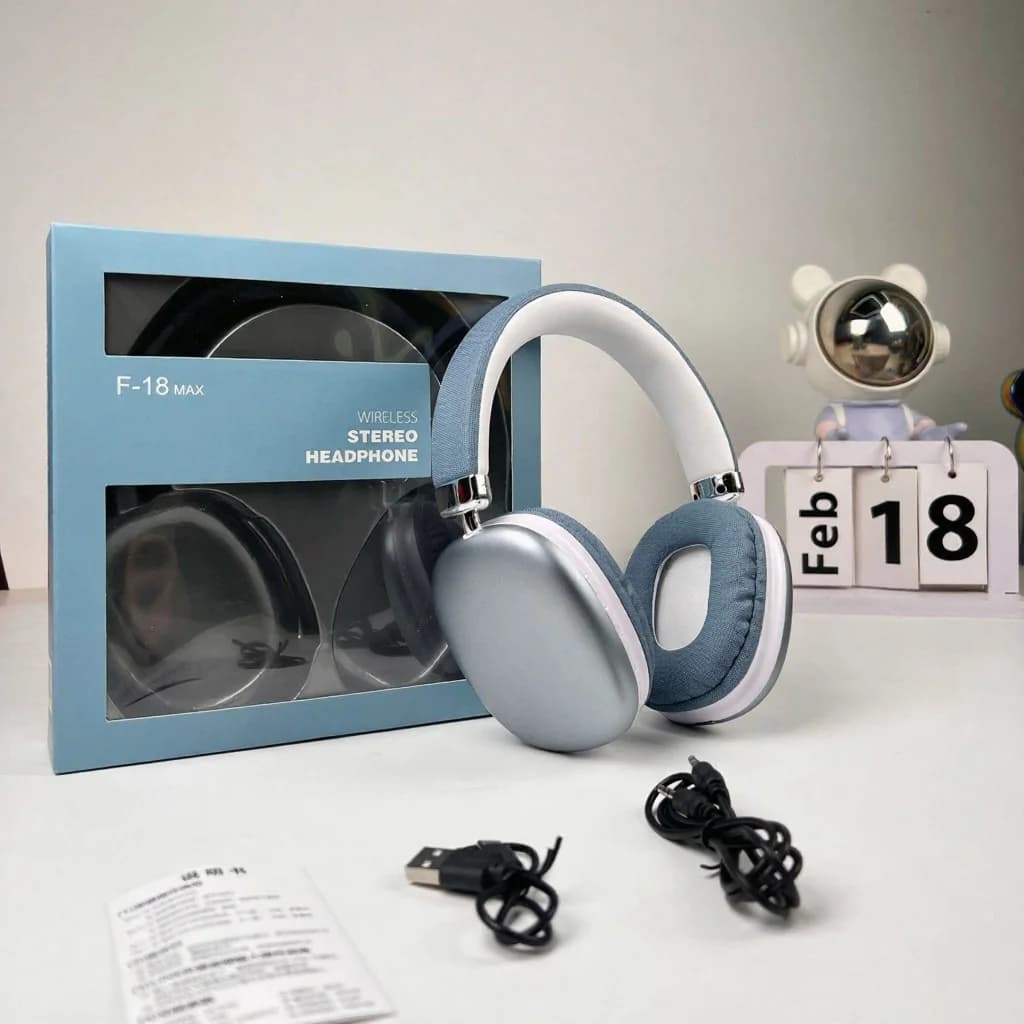 Bezprzewodowe słuchawki nauszne Bluetooth 5.4 z długą pracą
