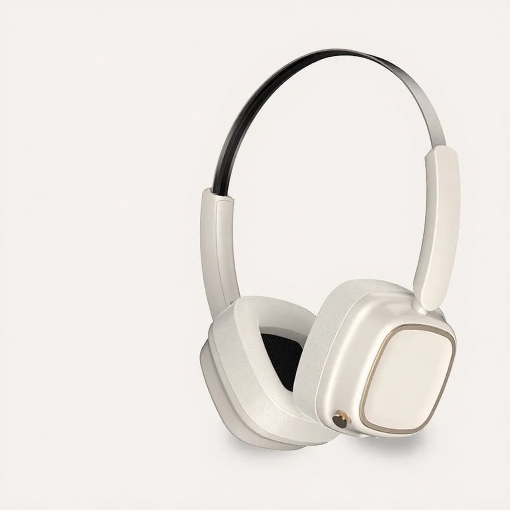 Retro bezprzewodowe słuchawki nauszne Bluetooth 5.4 Stereo Bass