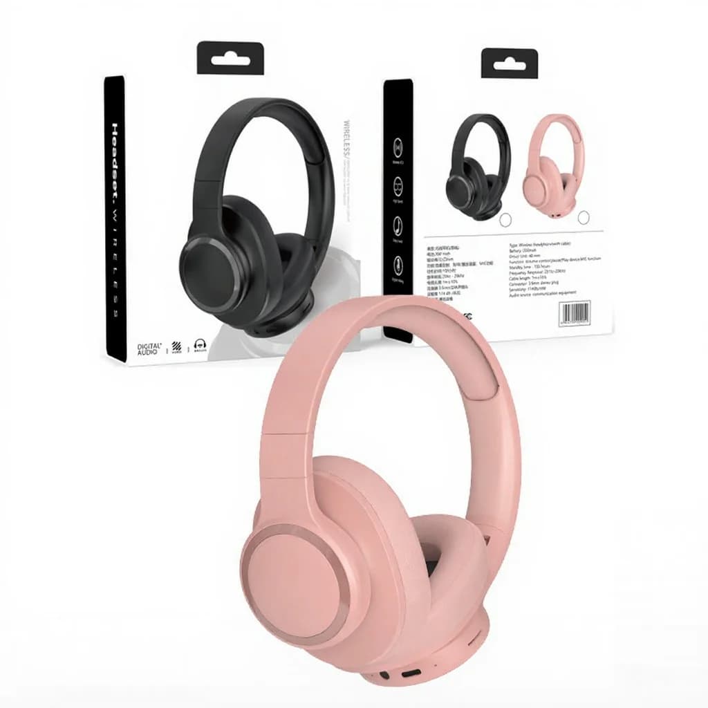Bezprzewodowe słuchawki nauszne z długim czasem pracy i Bluetooth 5.4