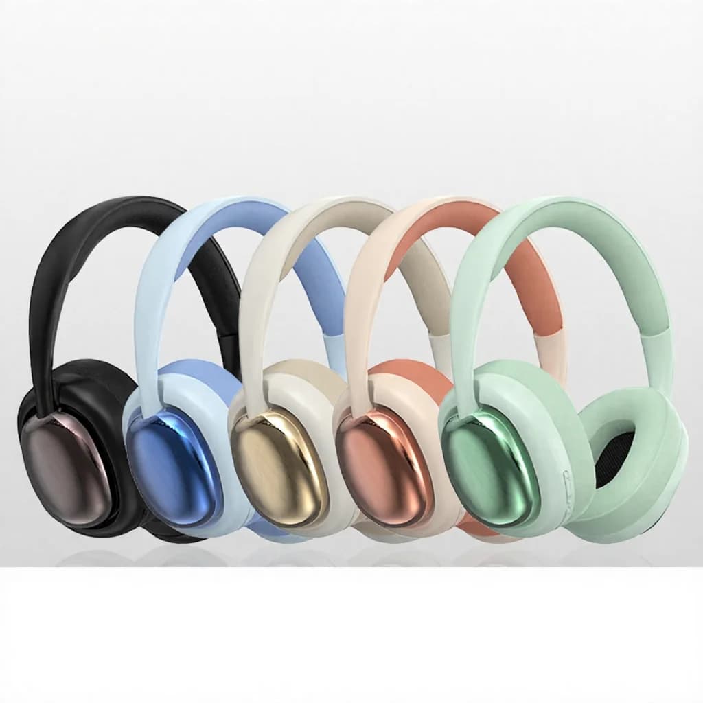 Bezprzewodowe słuchawki nauszne z Bluetooth 5.3 i długim czasem pracy