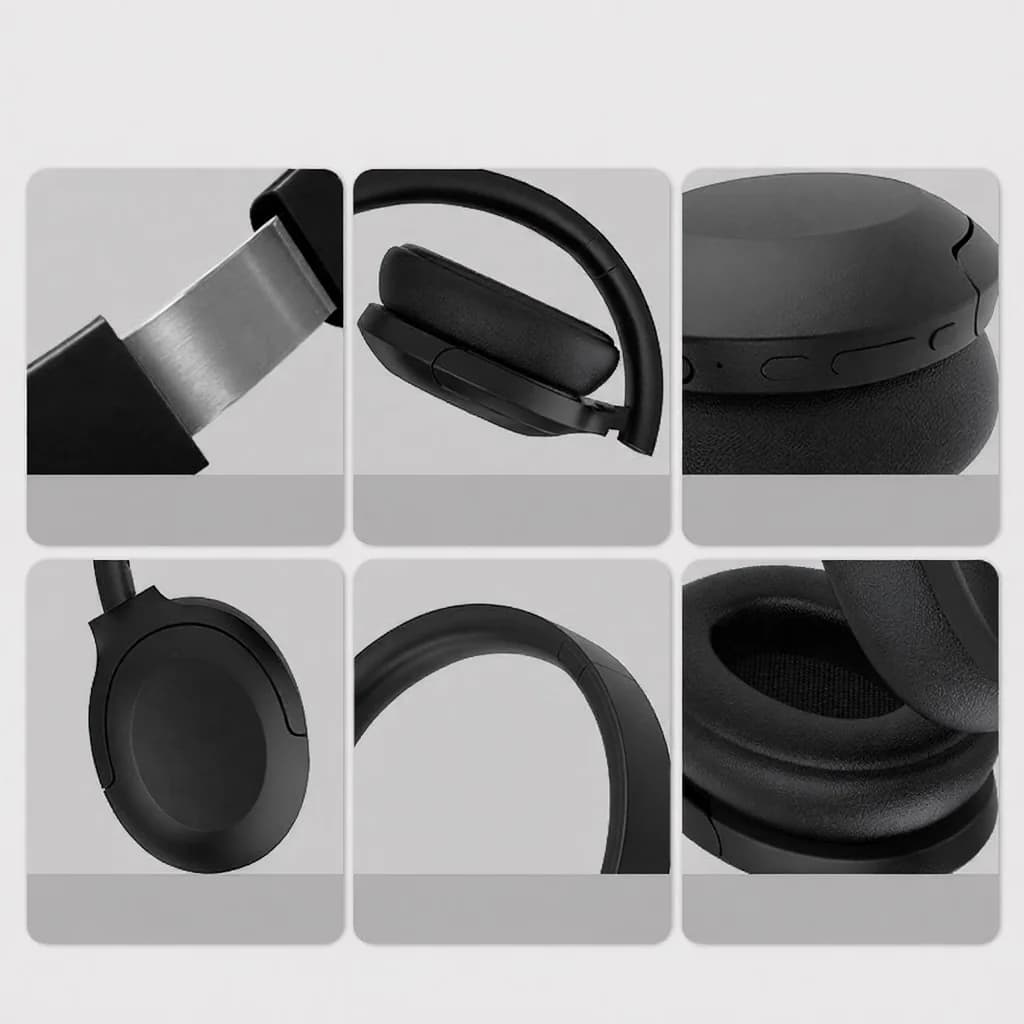 Bezprzewodowe słuchawki Bluetooth ANC nauszne 5.4