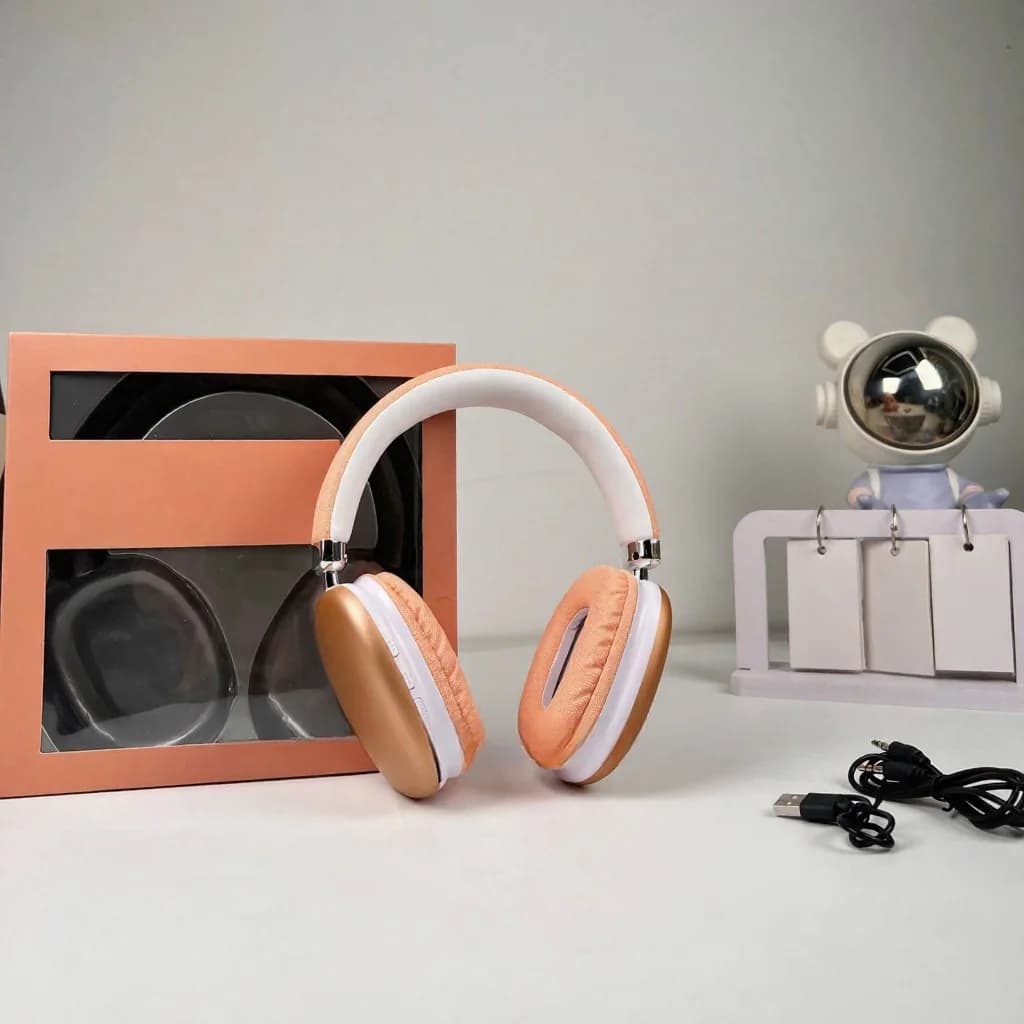 Bezprzewodowe słuchawki nauszne Bluetooth 5.4 z długą pracą