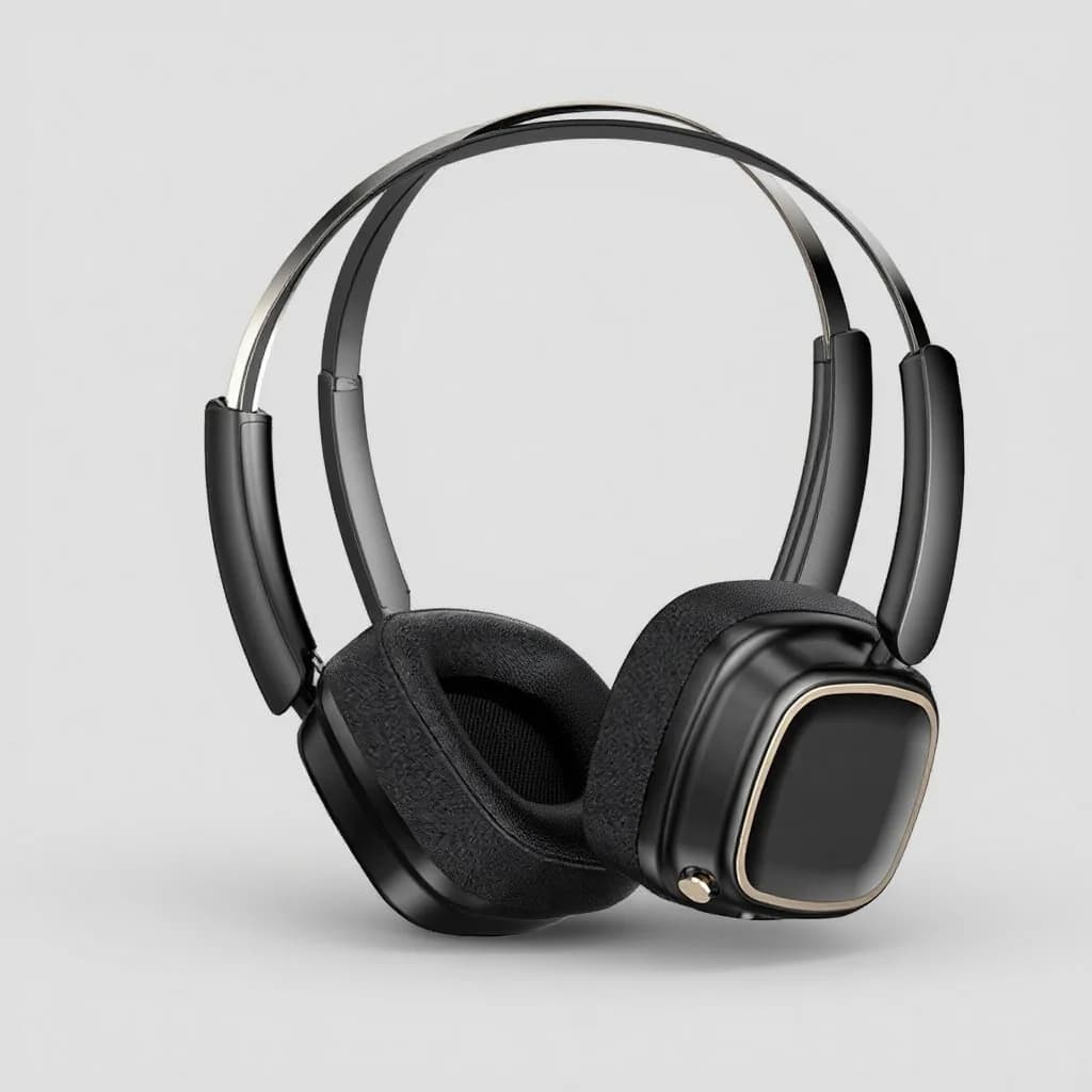 Retro bezprzewodowe słuchawki nauszne Bluetooth 5.4 Stereo Bass