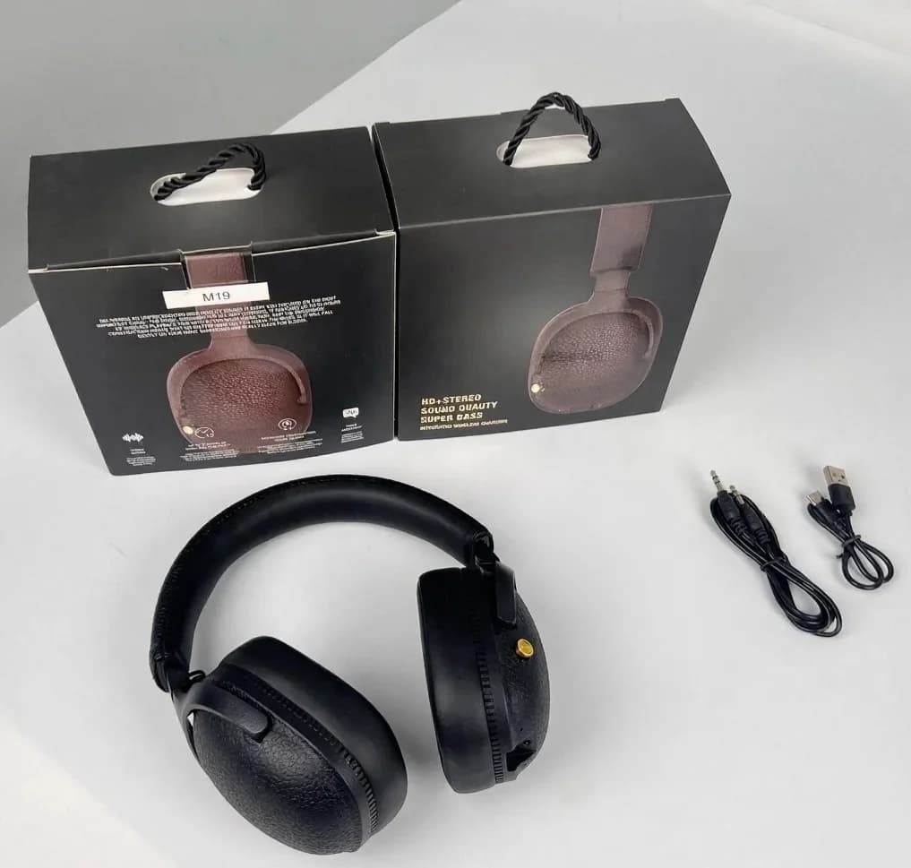 Retro słuchawki nauszne Bluetooth bezprzewodowy zestaw stereo z mikrofonem