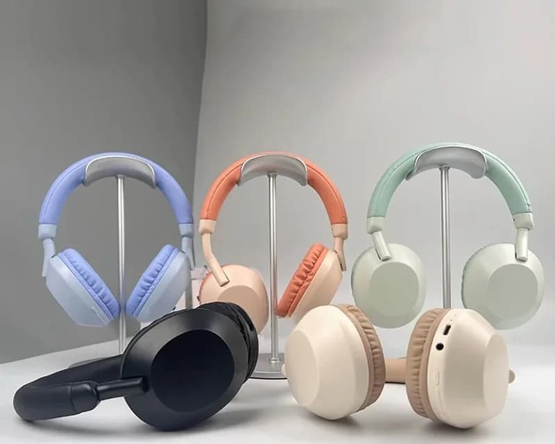 Bezprzewodowe słuchawki nauszne Bluetooth z głębokim basem i mikrofonem