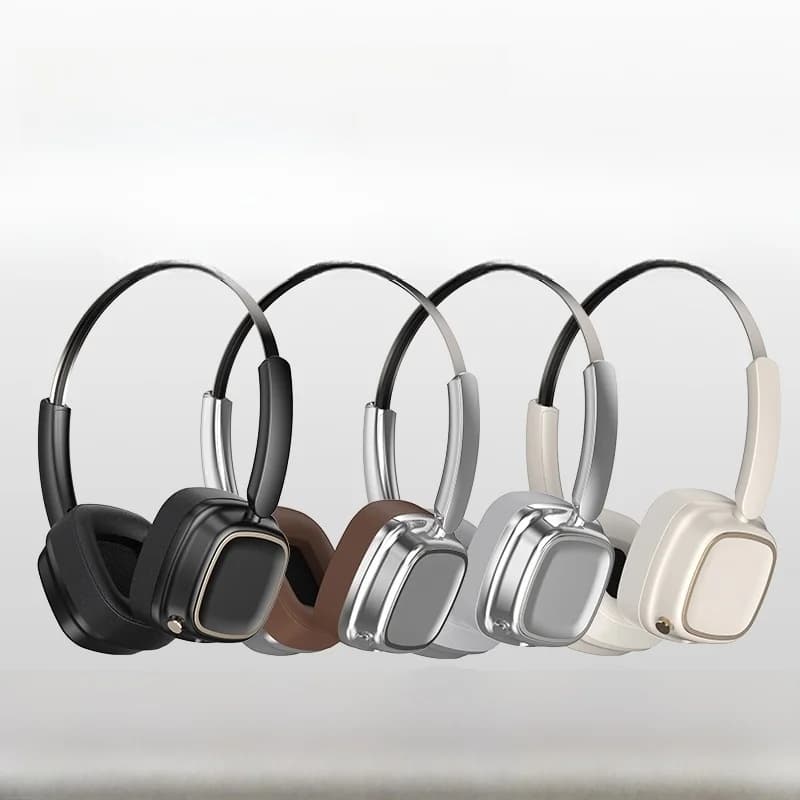 Retro słuchawki nauszne Bluetooth 5.4, stereo, muzyka i rozmowy
