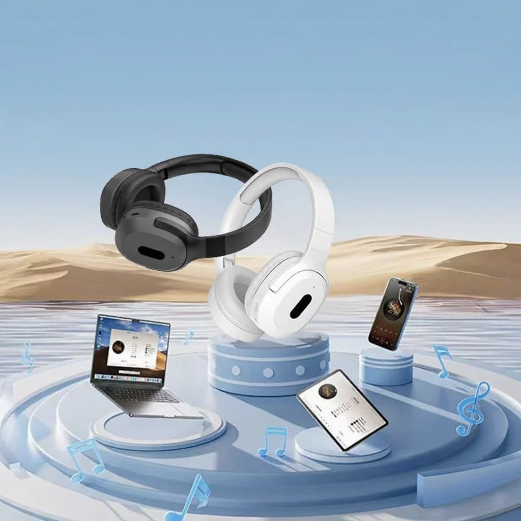 Bezprzewodowe słuchawki nauszne Bluetooth Type-C Stereo