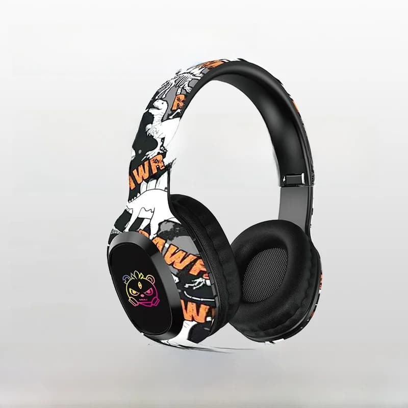 Bezprzewodowe słuchawki nauszne z gniazdem karty TF i Bluetooth