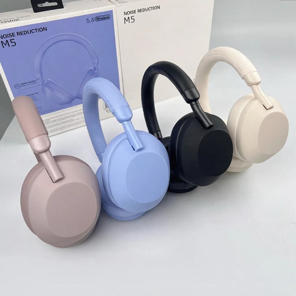 Aktywna redukcja szumów – Bezprzewodowe słuchawki Bluetooth nauszne stereo