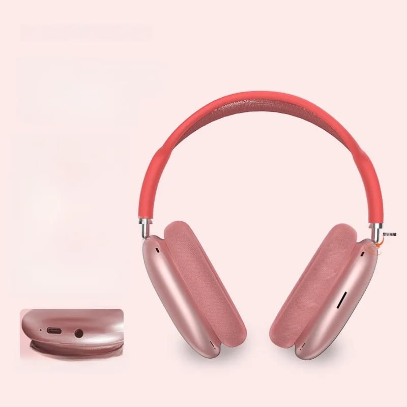 Słuchawki nauszne Bluetooth 5.4 z pokrętłem i radiem FM