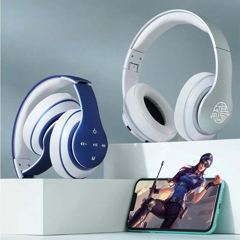 Nauszne słuchawki bezprzewodowe Bluetooth z długim czasem pracy