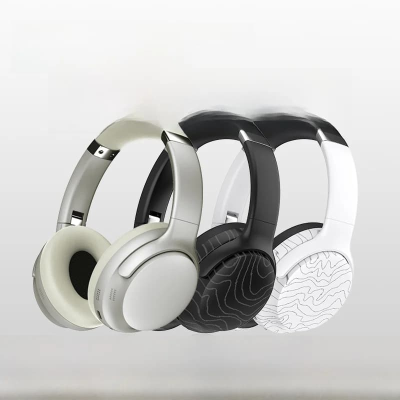 Bezprzewodowe słuchawki nauszne Bluetooth z radiem FM i redukcją szumów
