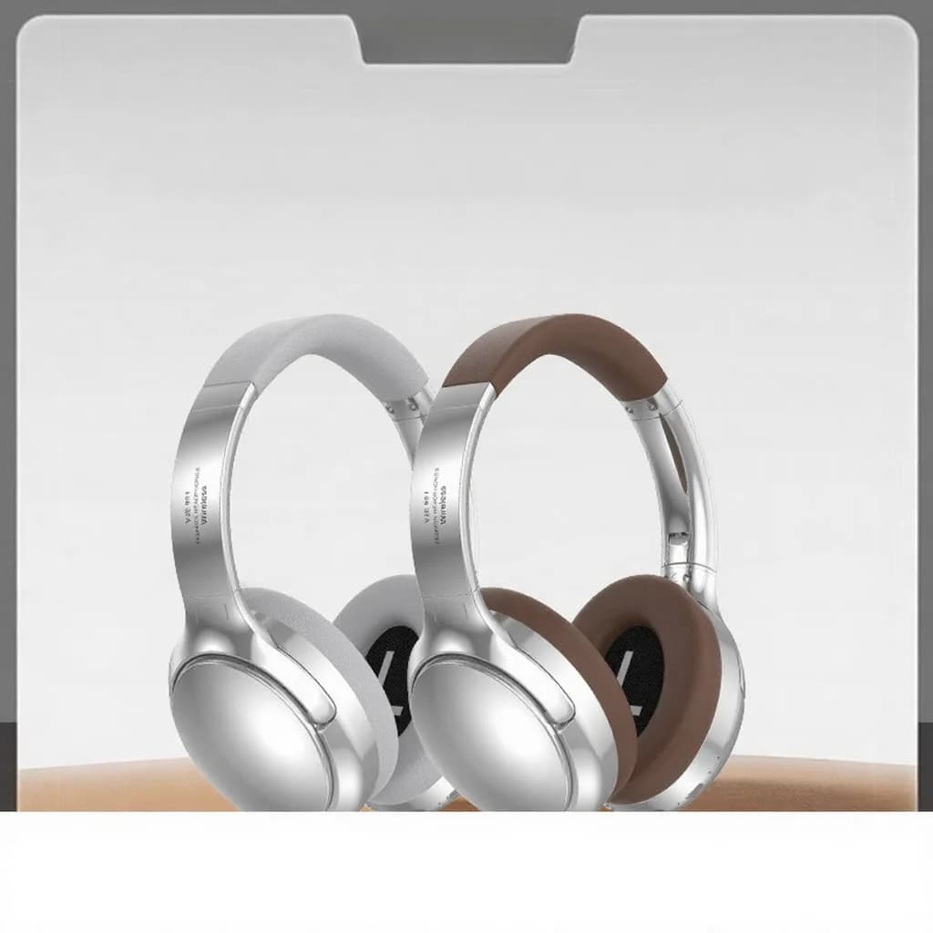 Retro słuchawki nauszne Bluetooth z radiem FM i trybem przewodowym