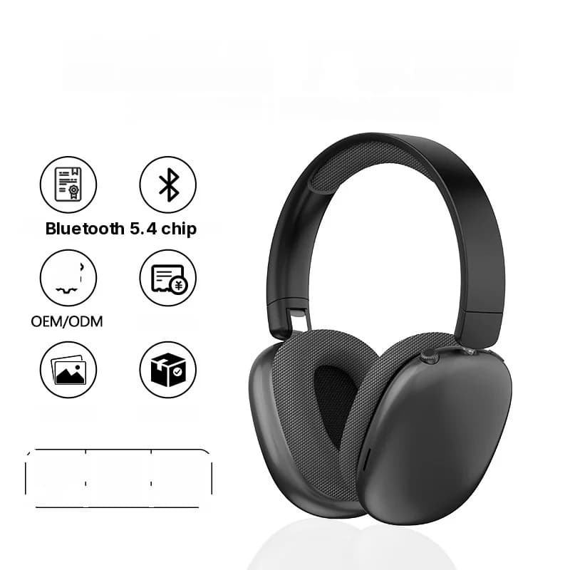 Bezprzewodowe słuchawki nauszne Bluetooth z radiem FM i slotem na kartę TF