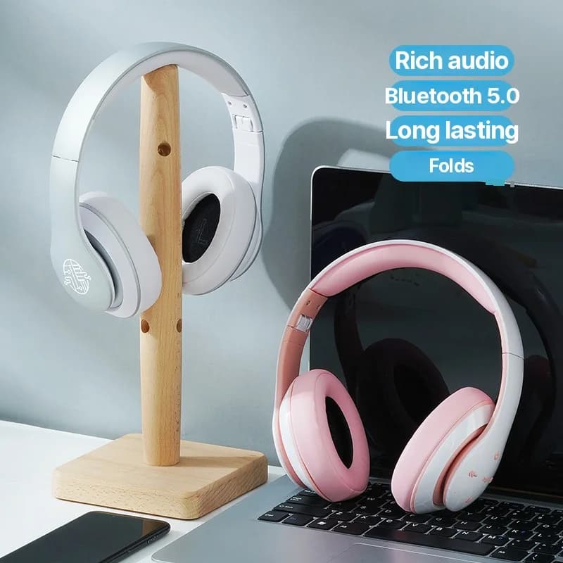 Nauszne słuchawki bezprzewodowe Bluetooth z długim czasem pracy