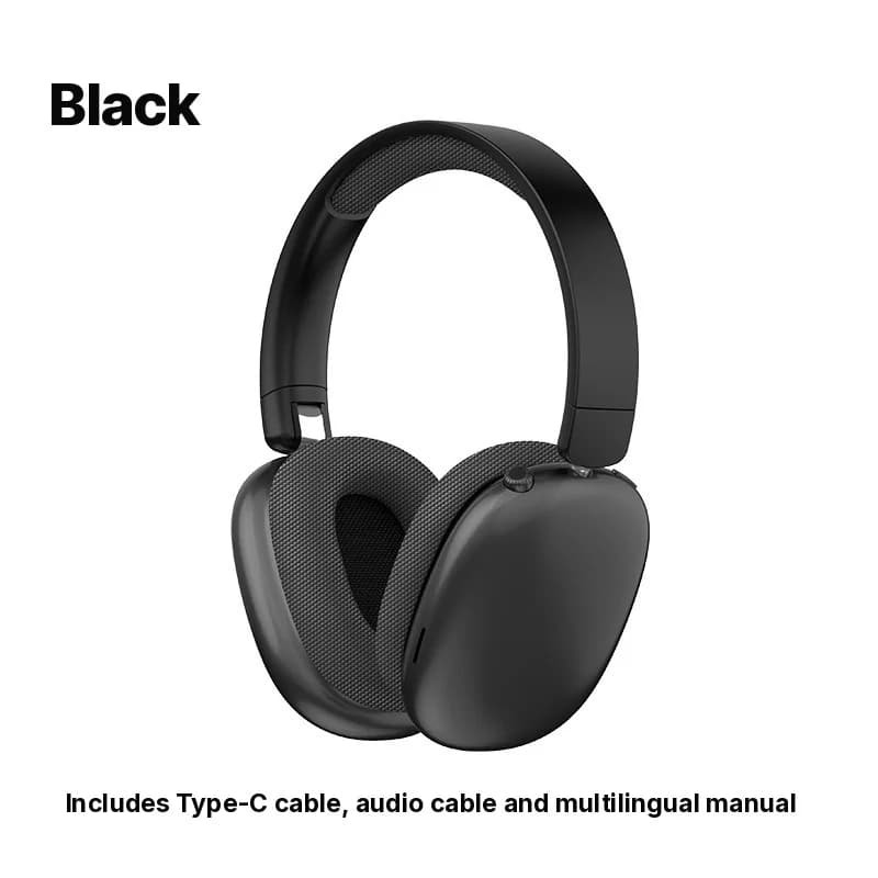 Bezprzewodowe słuchawki nauszne Bluetooth z radiem FM i slotem na kartę TF
