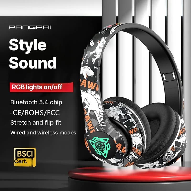 Bezprzewodowe słuchawki Bluetooth z mikrofonem, driver 40 mm, bateria 350 mAh