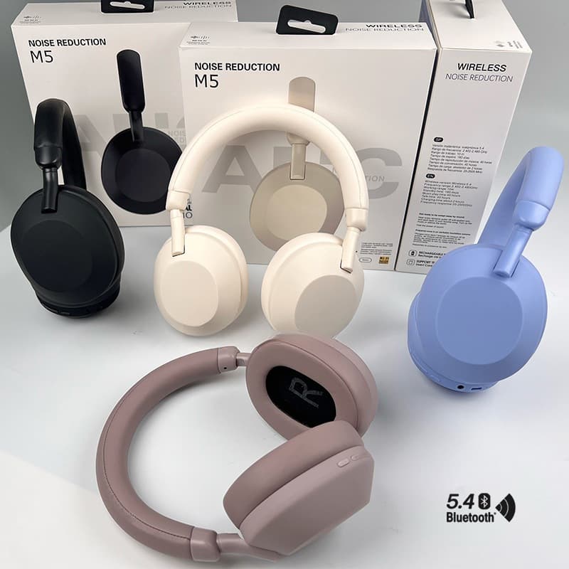 Aktywne tłumienie hałasu Bezprzewodowe słuchawki Bluetooth nauszne Stereo